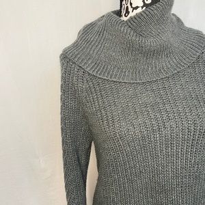 Charcoal Gray Cowl Neck Tunic/Dress